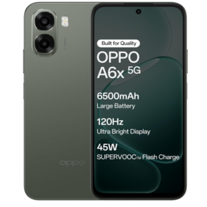 Oppo A6X 5G (Olive Green, 4GB RAM, 128GB Storage) with No Cost EMI/Additional Exchange Offers