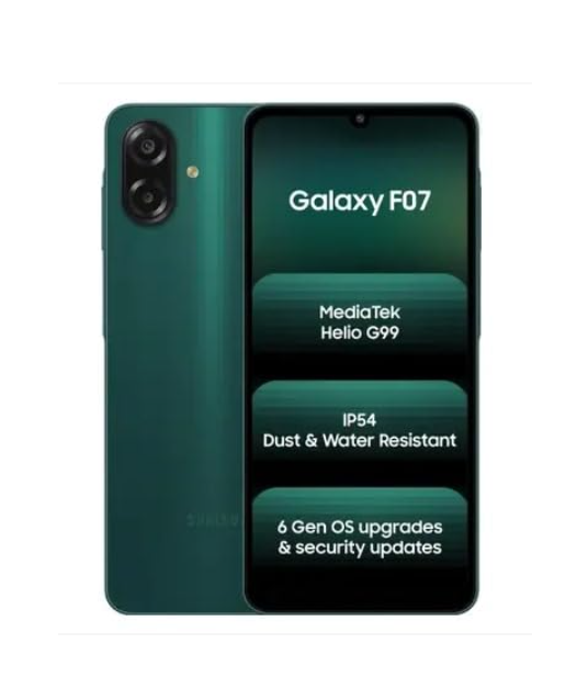 SAMSUNG Galaxy F07 (Green, 64 GB) (4 GB RAM)
